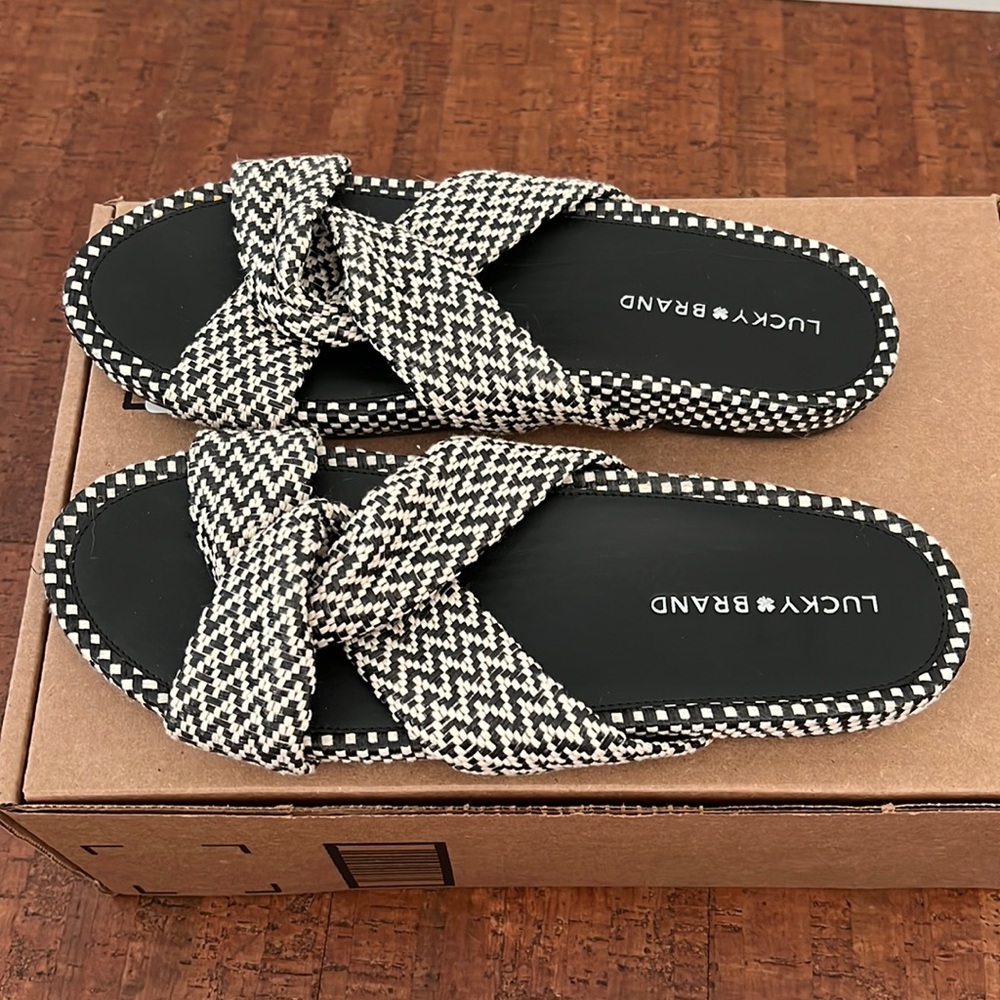 Lucky Brand slides. Size 9.5